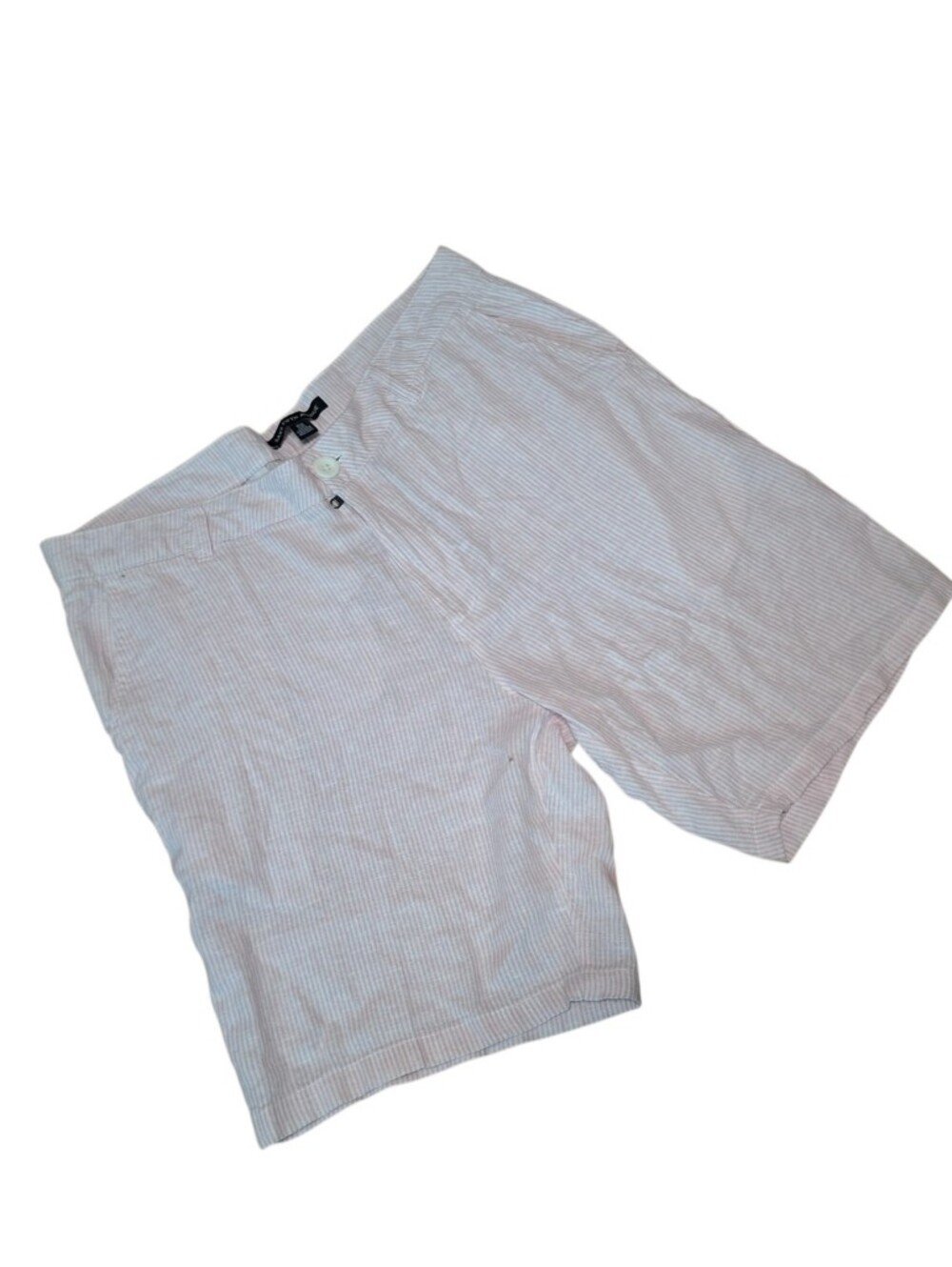 Saks Fifth Avenue Preppy Seersucker Flat-Front Shorts Linen Blend Shorts 34